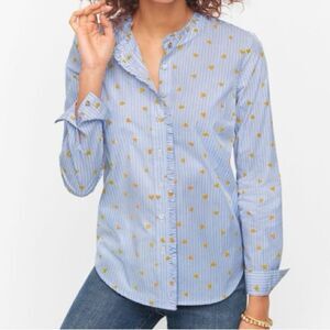 Talbots Blue and Gold‎ Women's Top